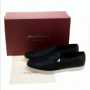 Salvatore Ferragamo Men's Woven Slip-On Sneakers